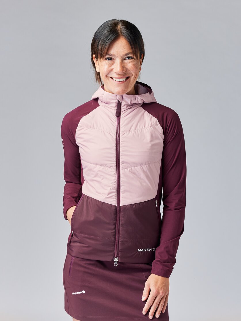 Martini Sportswear - HIGHVENTURE Hybrid Jacket G-Loft® W - Hybrid jackets in tendril-mosstone - front view model - Women
