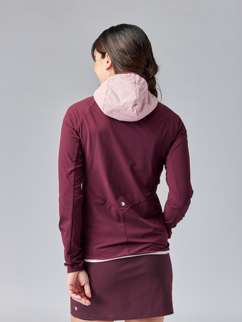 Martini Sportswear - HIGHVENTURE Hybrid Jacket G-Loft® W - Hybrid jackets in tendril-mosstone - rear view model - Women