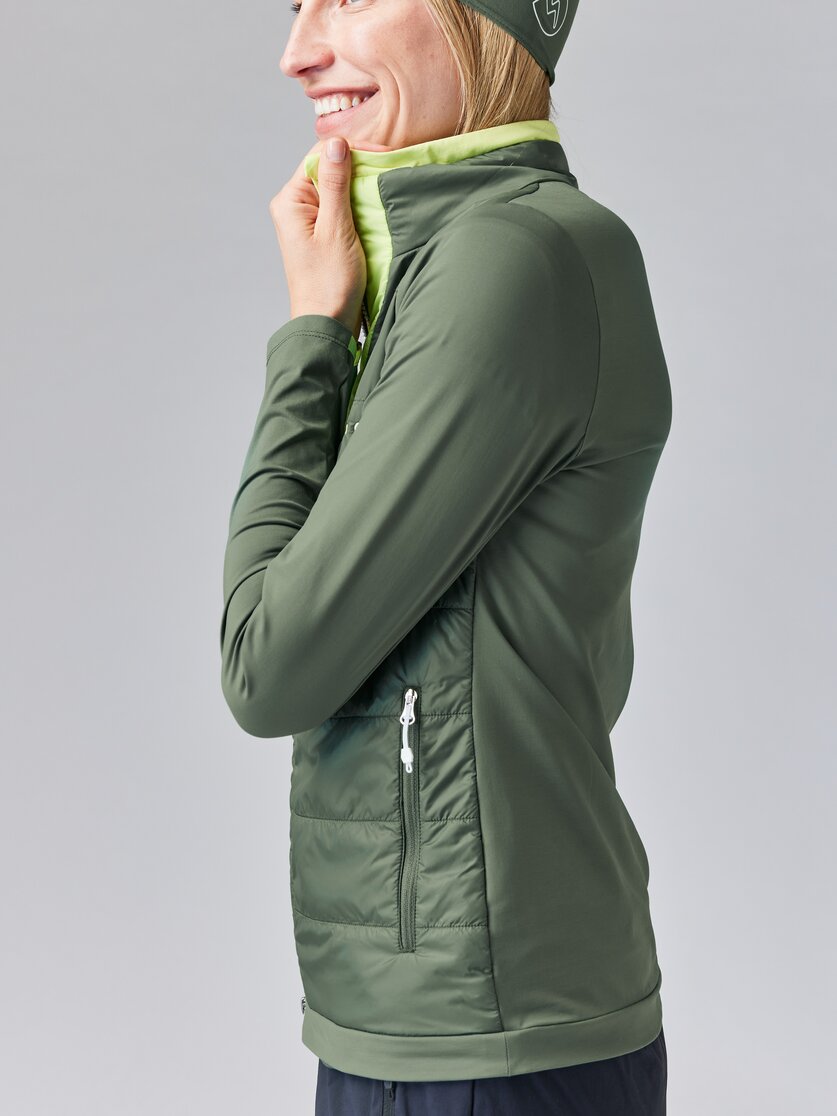 Martini Sportswear - ALPMATE Hybrid Jacket Primaloft® Gold W - Hybridjacken in mosstone-greenery - Detail 3 - Damen