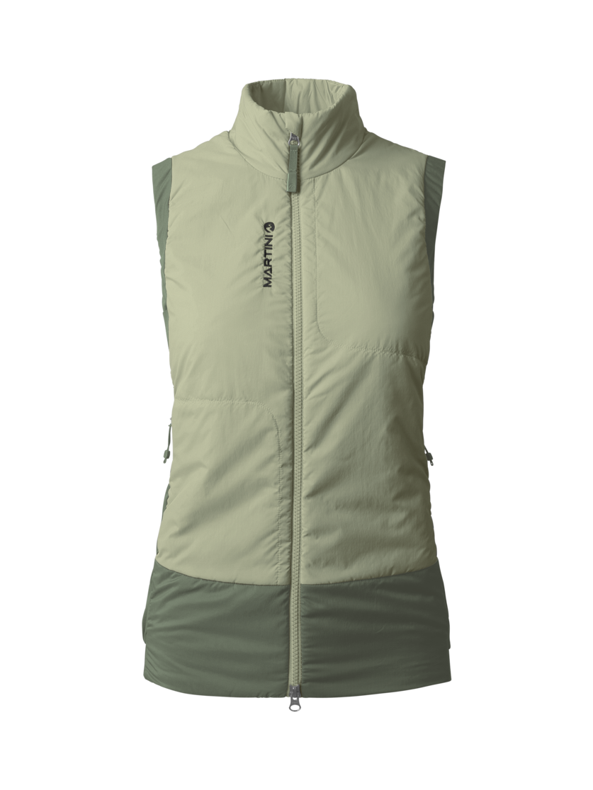 Martini Sportswear - ALPMATE Hybrid Vest G-Loft® W - Westen in tendril-mosstone - Vorderansicht - Damen