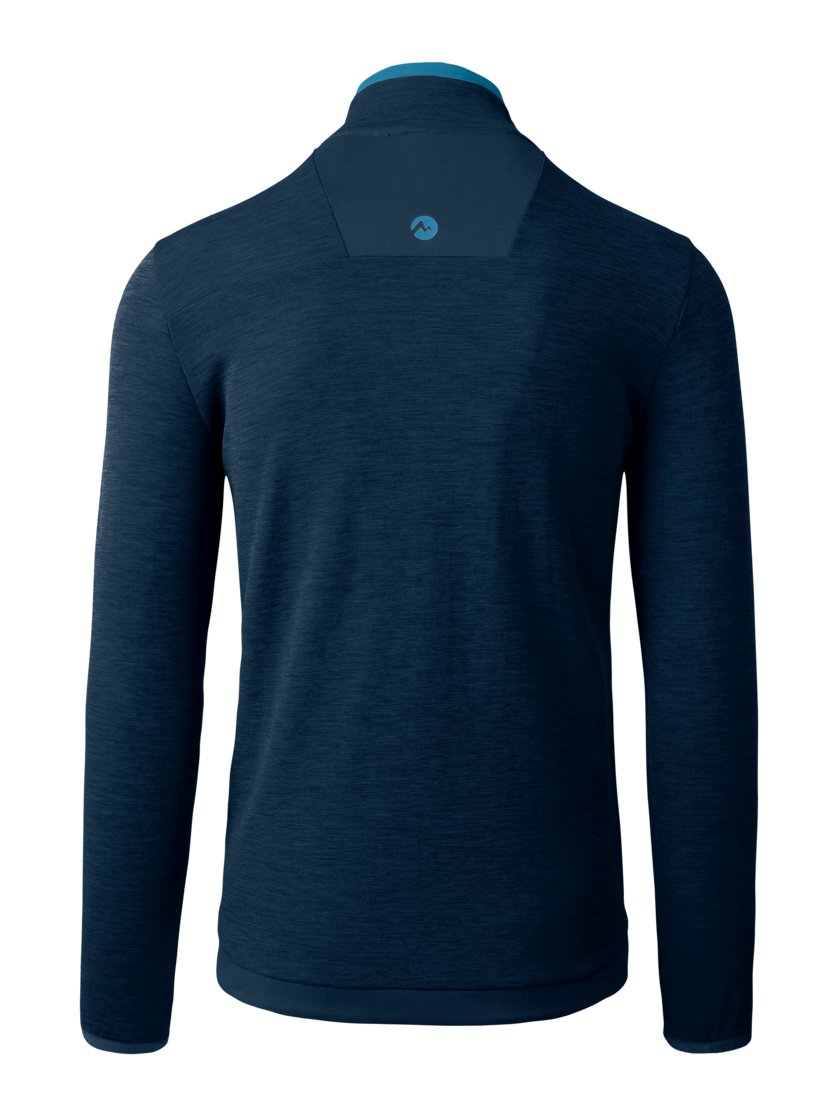 Martini Sportswear - TREKTECH Midlayer Jacket M - Midlayers in true navy-horizon - rear view - Men