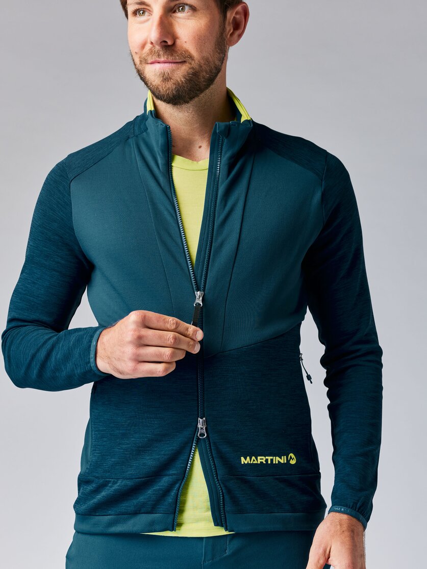 Martini Sportswear - TREKTECH Midlayer Jacket M - Midlayers in mosstone-greenery - Detail 1 - Men