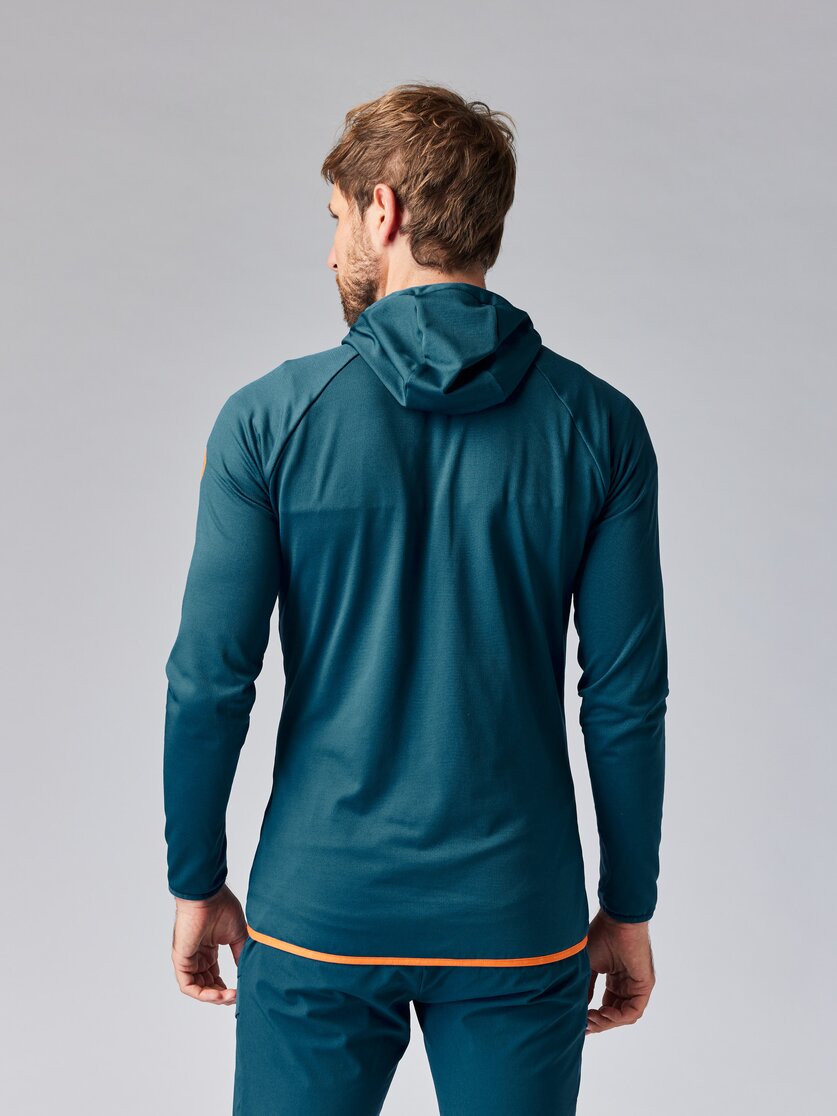 Martini Sportswear - HIGHVENTURE Midlayer Jacket M - Pile in mosstone-greenery - vista laterale modello - Uomo
