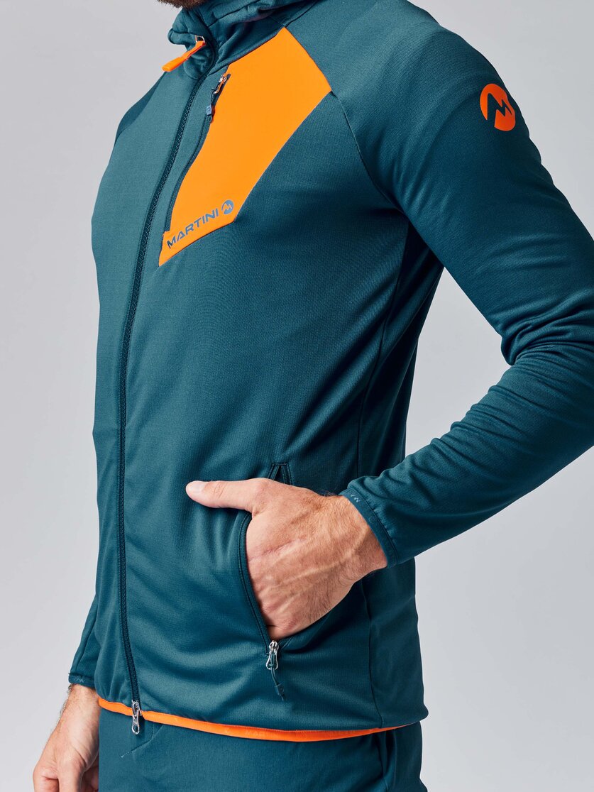 Martini Sportswear - HIGHVENTURE Midlayer Jacket M - Pile in mosstone-greenery - Dettaglio 2 - Uomo