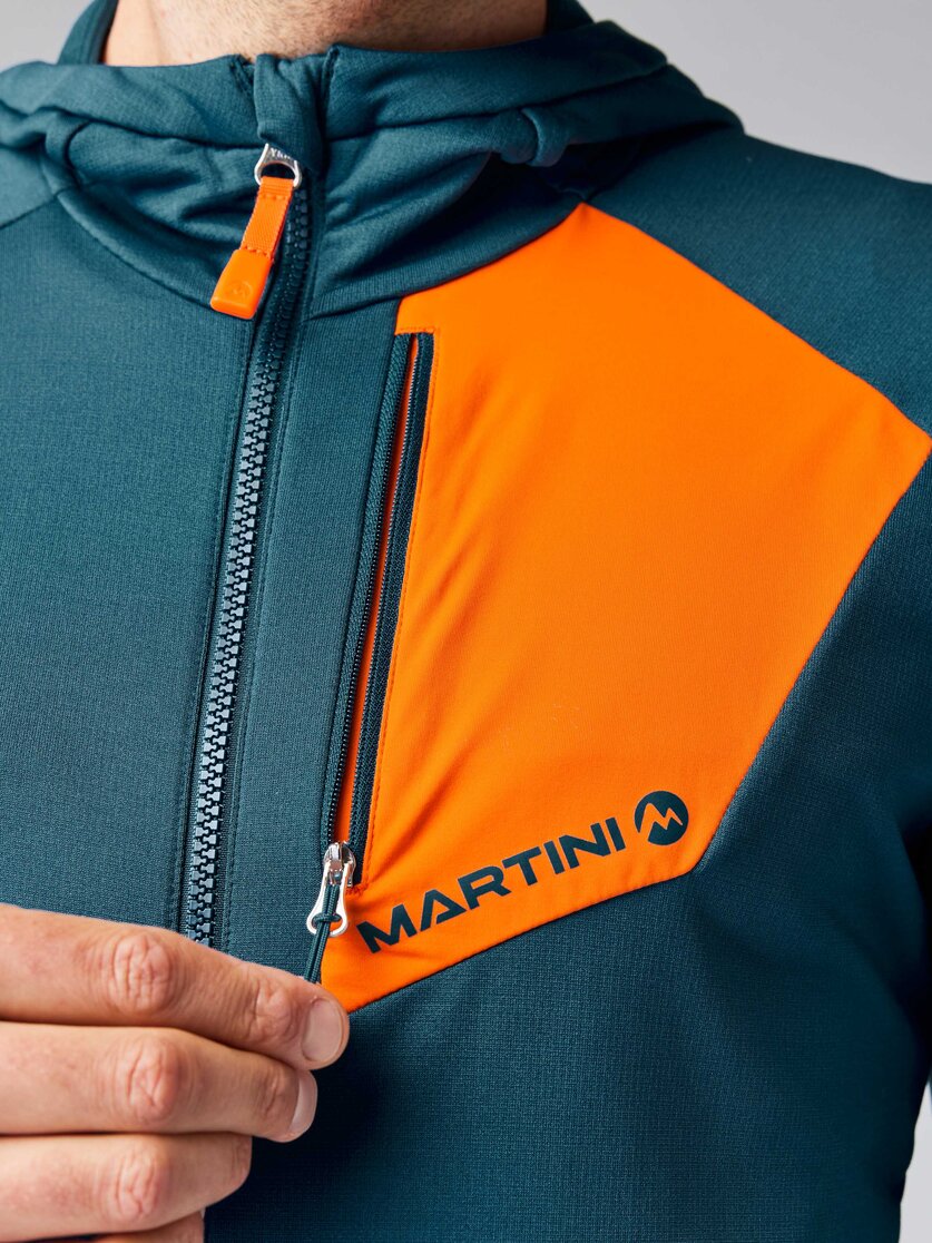 Martini Sportswear - HIGHVENTURE Midlayer Jacket M - Pile in mosstone-greenery - Dettaglio 3 - Uomo