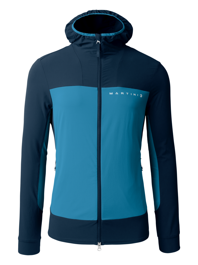 Martini Sportswear - ALPMATE Midlayer Jacket M - Midlayers in true navy-horizon - front view - Men