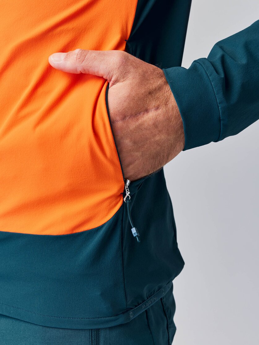 Martini Sportswear - ALPMATE Midlayer Jacket M - Midlayers in mosstone-black - Detail 5 - Men