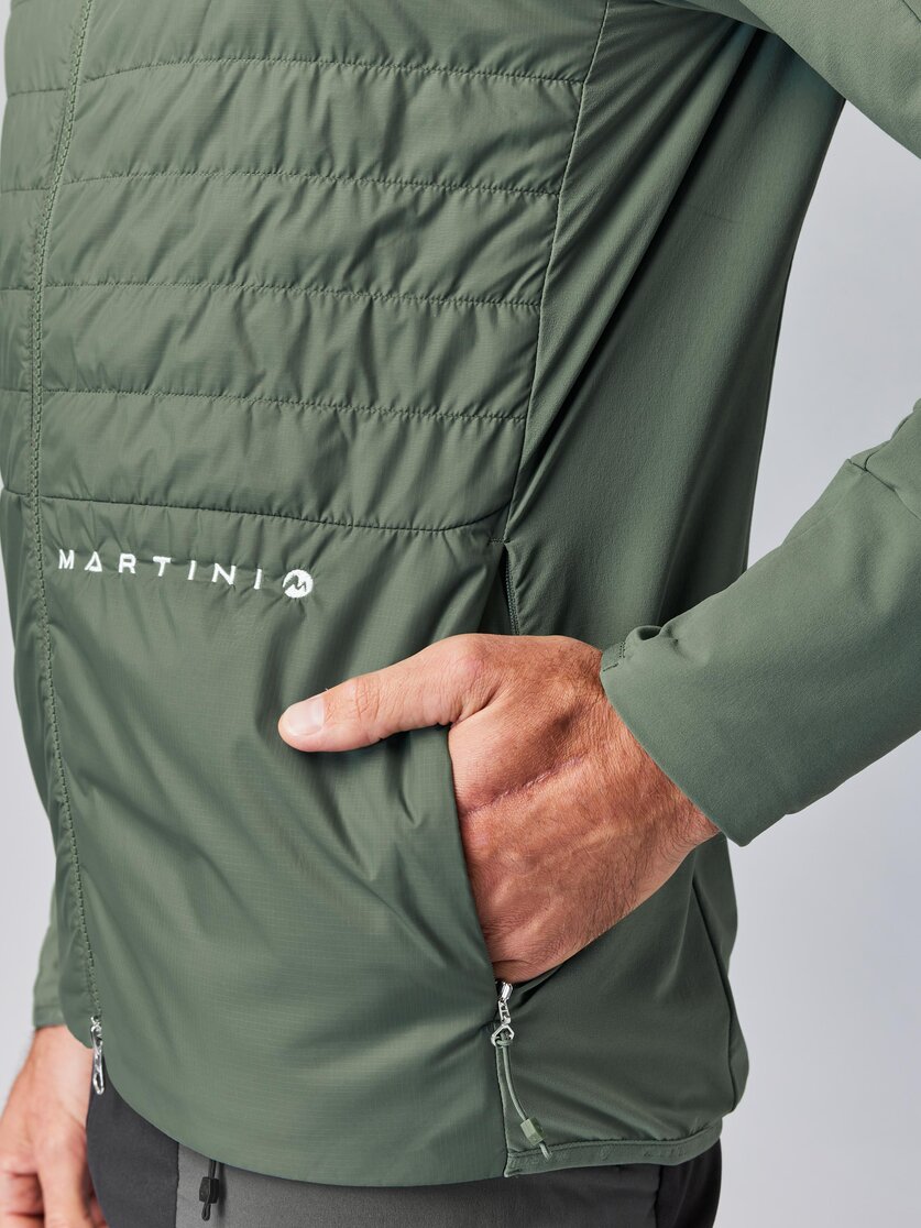 Martini Sportswear - ALPMATE Hybrid Jacket G-Loft® M - Hybridjacken in mosstone - Detail 2 - Herren