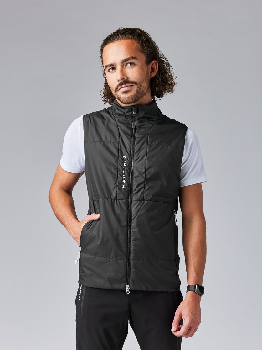 Martini Sportswear - ALPMATE Hybrid Vest G-Loft® M - Westen in mosstone - Vorderansicht Model - Herren