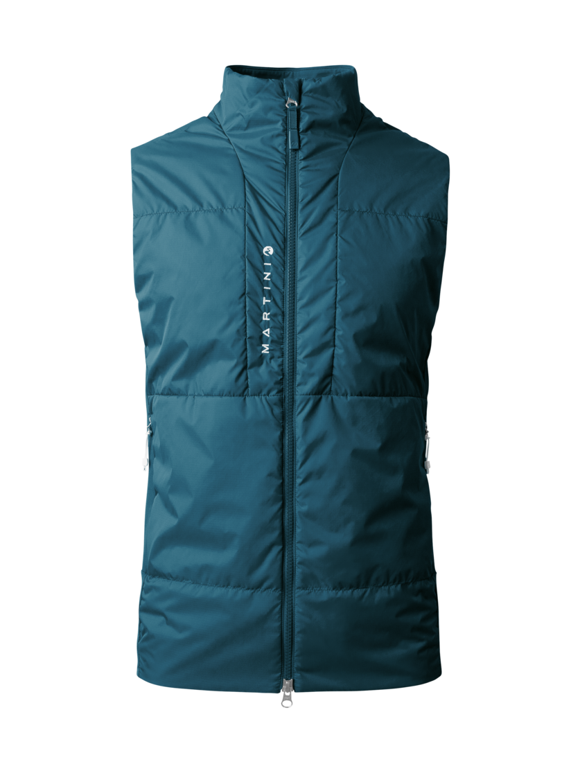 Martini Sportswear - ALPMATE Hybrid Vest G-Loft® M - Outdoor vests in poseidon - front view - Men