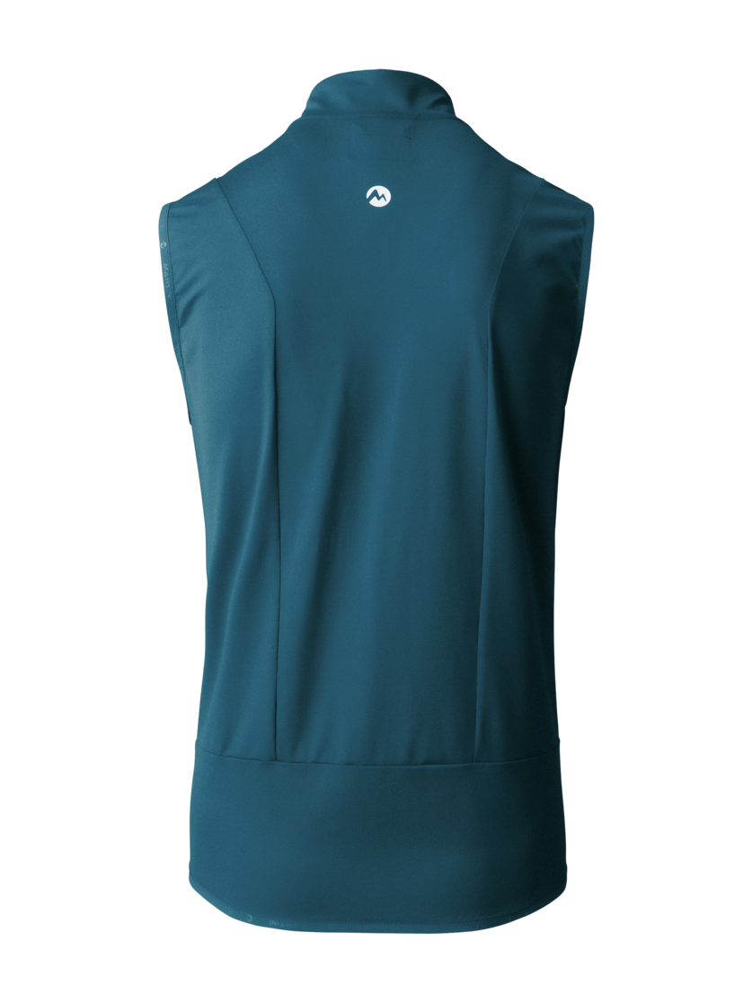 Martini Sportswear - ALPMATE Hybrid Vest G-Loft® M - Outdoor vests in poseidon - rear view - Men