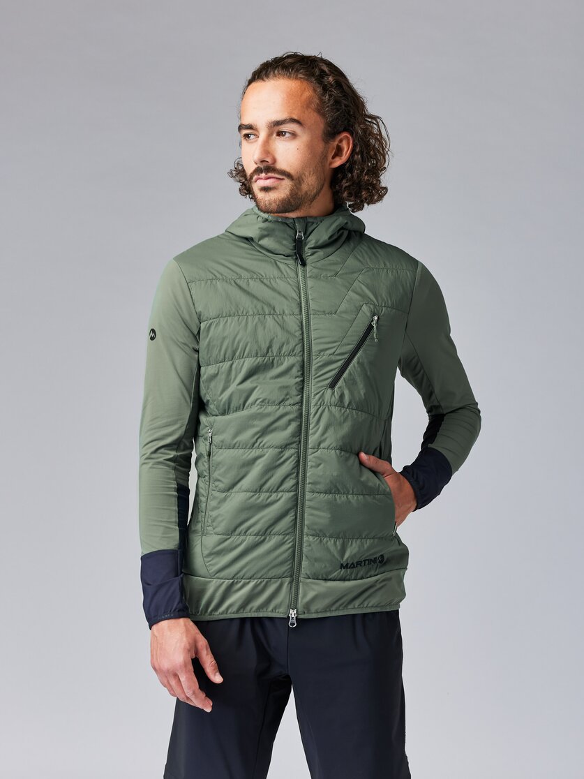 Martini Sportswear - NEVERREST Hybrid Jacket G-Loft® M - Hybridjacken in mosstone-black - Vorderansicht Model - Herren
