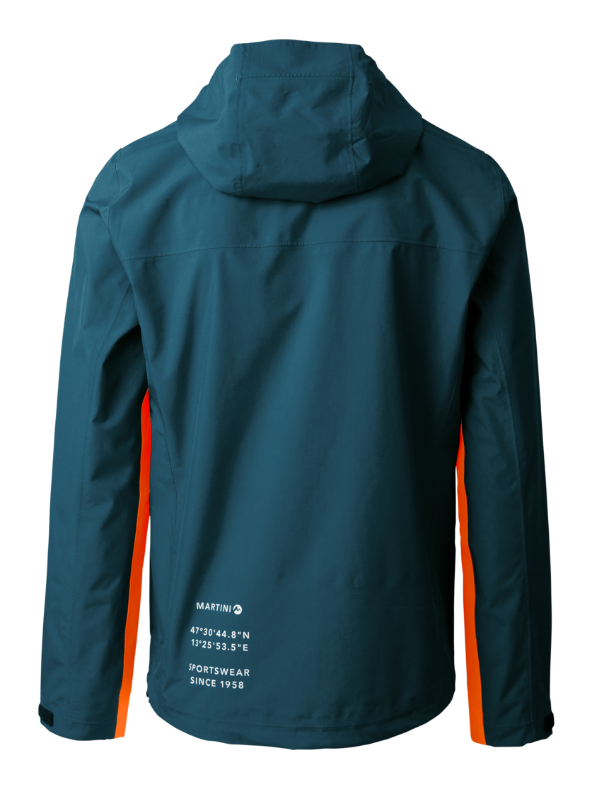 Martini Sportswear - TREKTECH 2.5L Jacket M - Giacche Hardshell in poseidon-fire - vista posteriore - Uomo