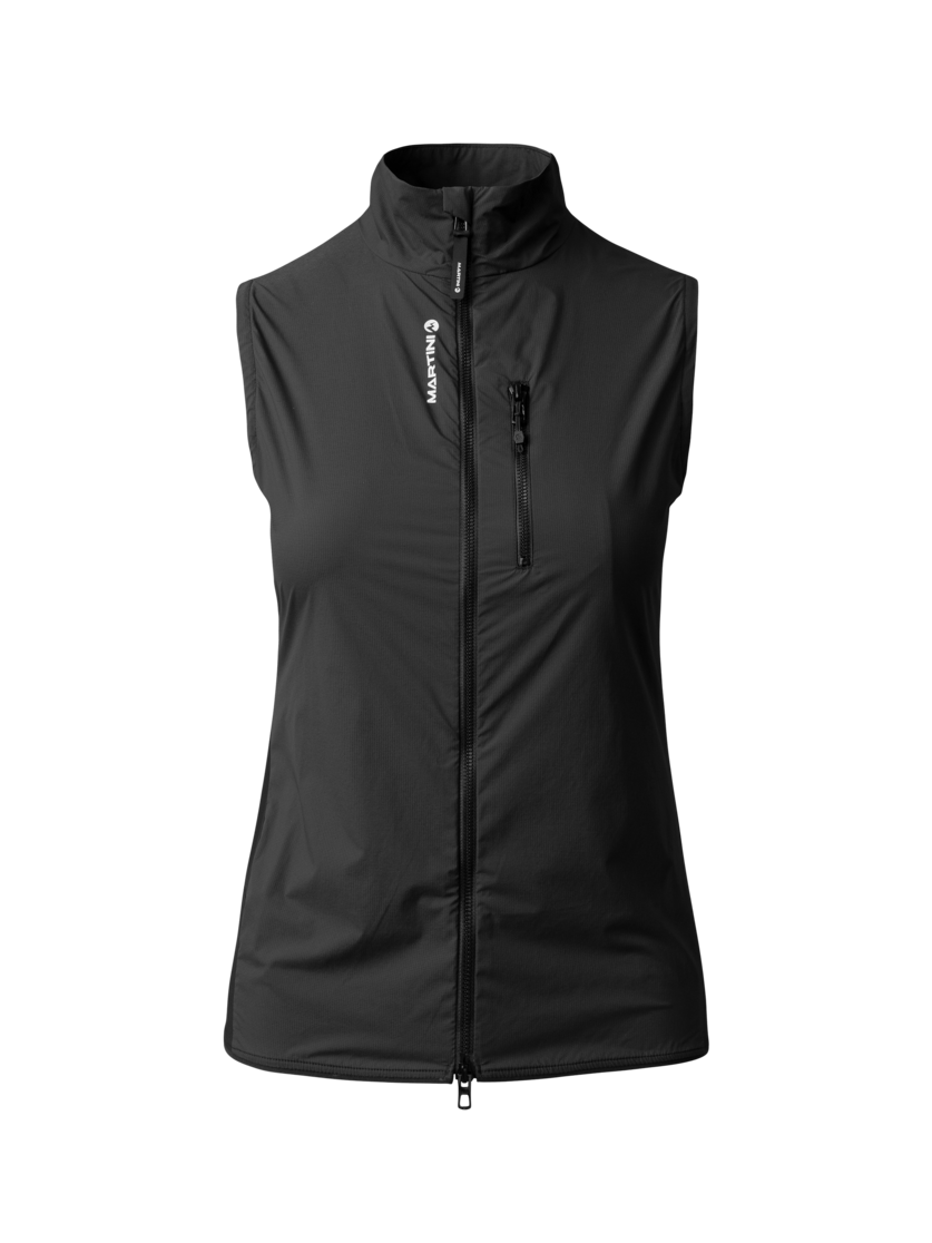 Martini Sportswear - PACEMAKER Hybrid Vest W - Westen in black-white - Vorderansicht - Damen