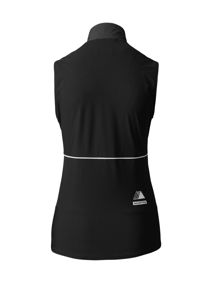 Martini Sportswear - PACEMAKER Hybrid Vest W - Westen in black-white - Rückansicht - Damen
