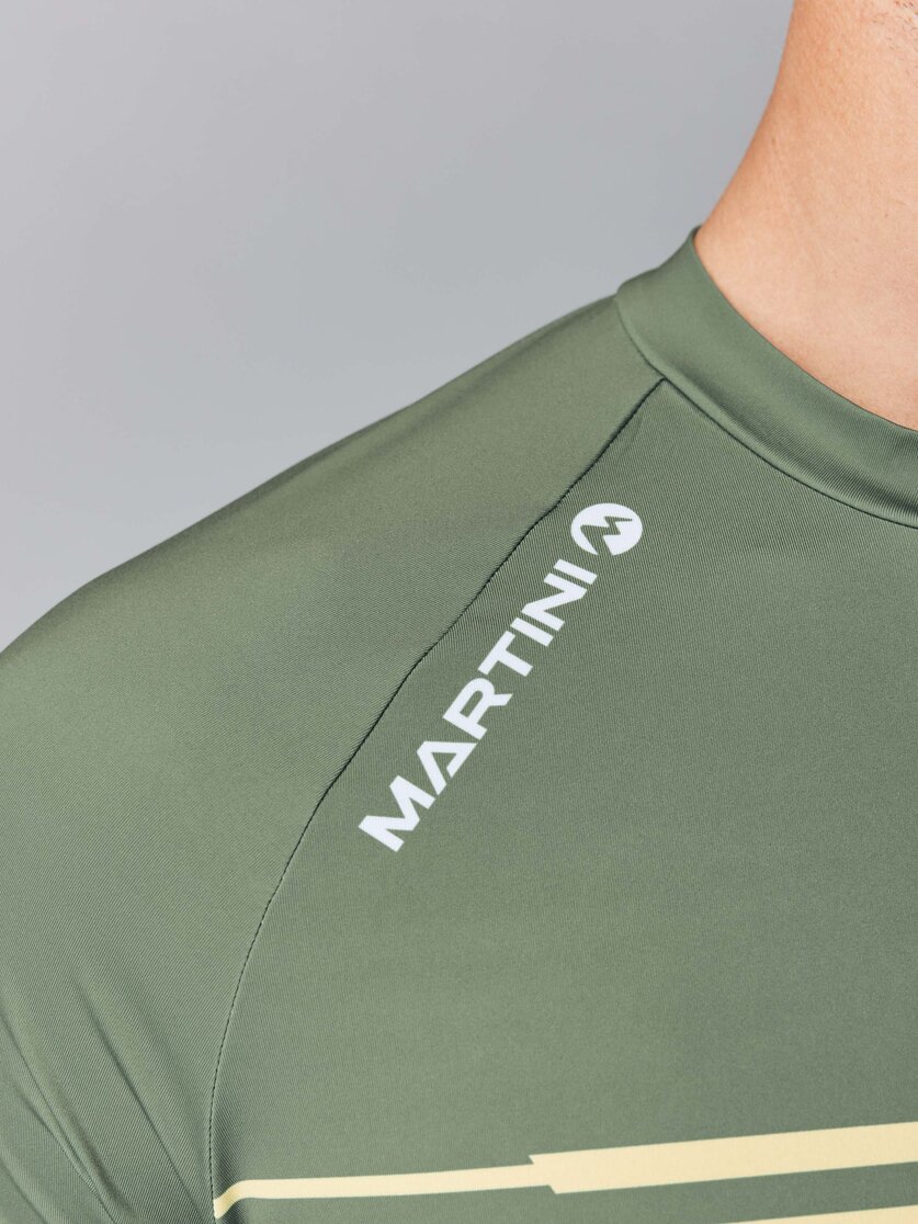 Martini Sportswear - FLOWTRAIL Halfzip Shirt Dynamic M - T-Shirts in mosstone-greenery - Dettaglio 4 - Uomo