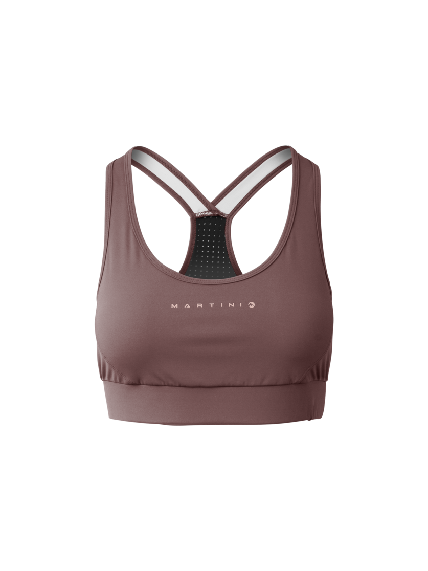 Martini Sportswear - Hillclimb Bra W - Sport BHs in clay - Vorderansicht - Damen