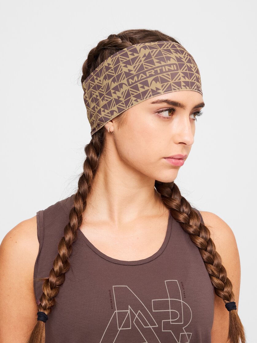 Martini Sportswear - Sunrise Headband W - Stirnbänder in black-white - Vorderansicht Model - Damen
