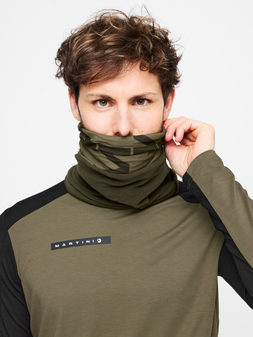 Martini Sportswear - Complete Tube Uni - Schlauchtuch in black-steel - Vorderansicht Model - Unisex