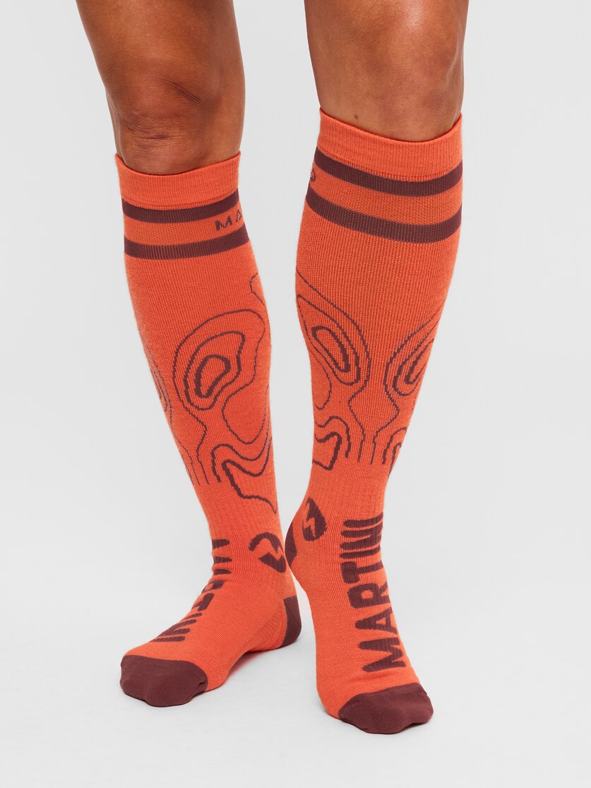 Martini Sportswear - Original Socks High Uni - Socken in spanish green-black - Vorderansicht Model - Unisex