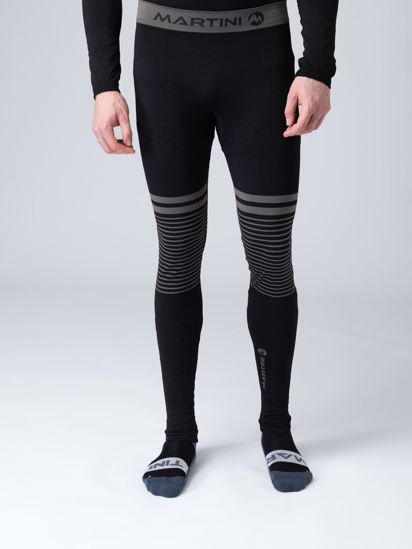 Martini Sportswear - Uwear Pants M - Intimo-tecnico - Pantaloni in black - vista frontale modello - Uomo