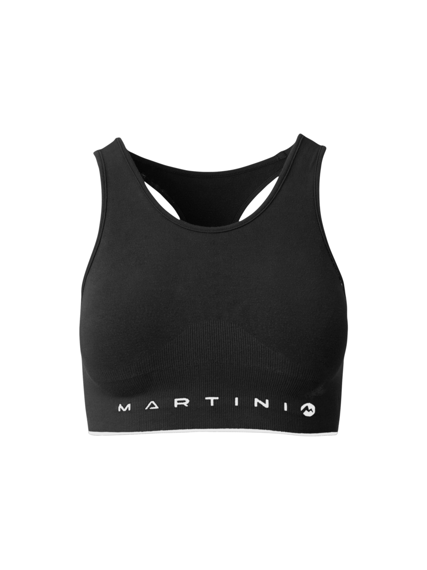 Martini Sportswear - Wanted Bra Seamless W - Sport BHs in black - Vorderansicht - Damen