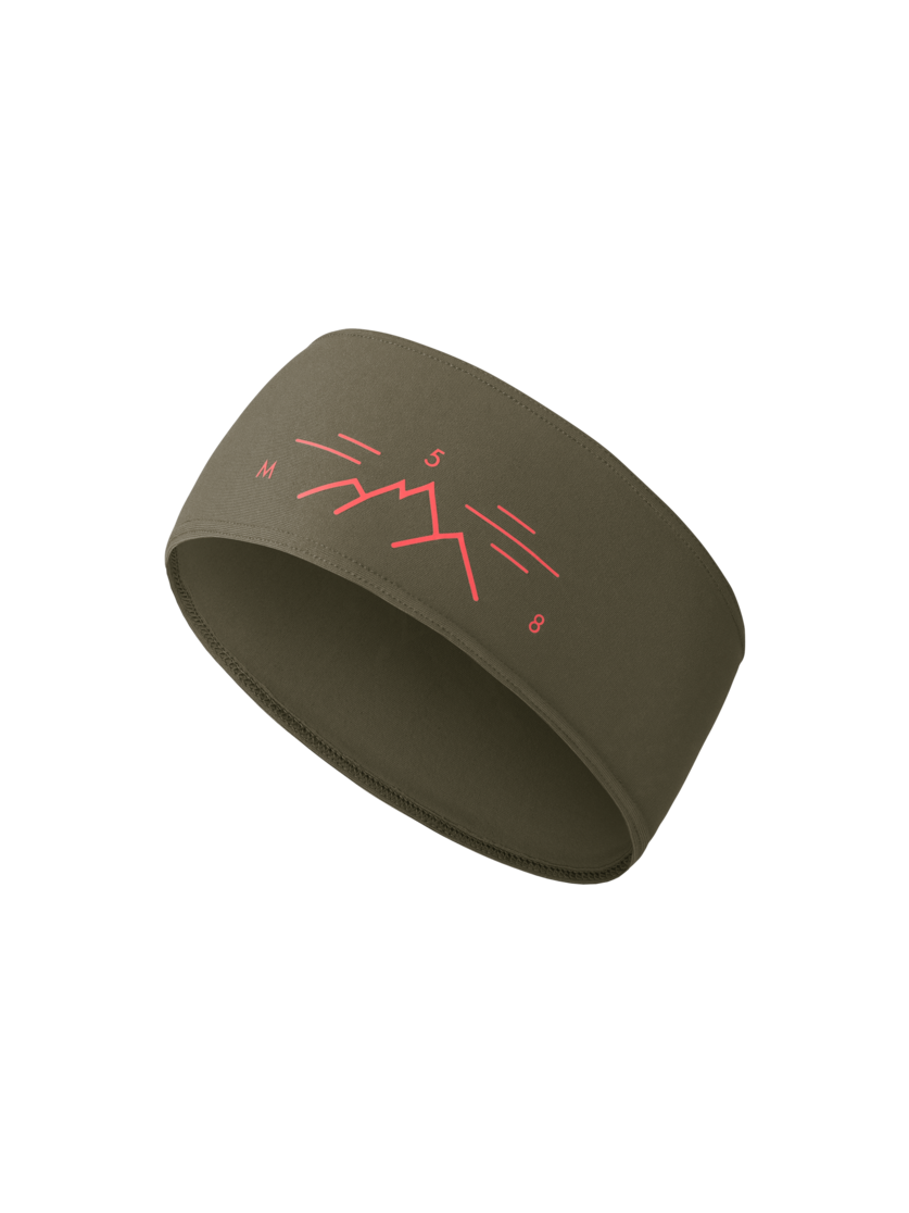 Martini Sportswear - Trektech Headband W - Fasce per la testa in moss-punch - vista frontale - Donna