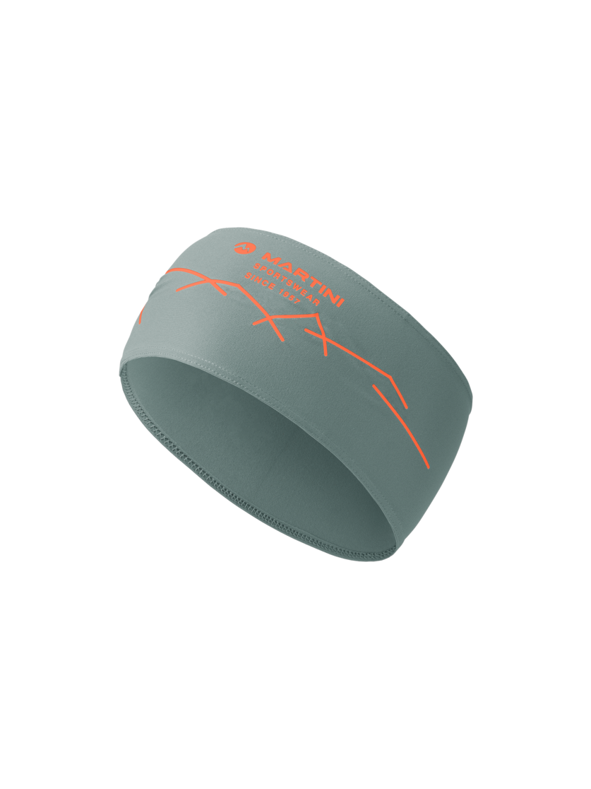 Martini Sportswear - Ridge Headband W - Stirnbänder in misty blue-tangerine - Vorderansicht - Damen