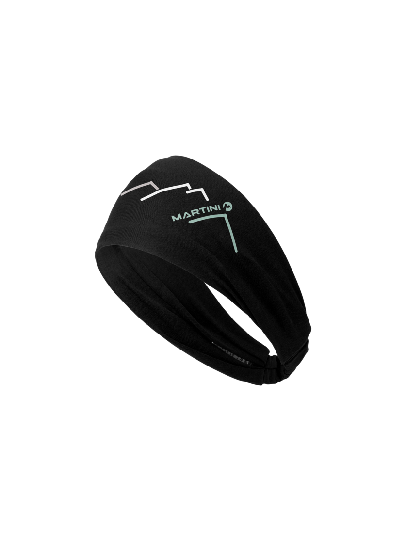 Martini Sportswear - Hillclimb Hairband W - Haarbänder in black-ibiza blue - Vorderansicht - Damen