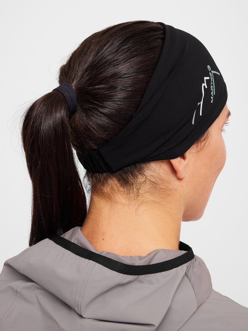 Martini Sportswear - Hillclimb Hairband W - Haarbänder in black-ibiza blue - Rückansicht Model - Damen