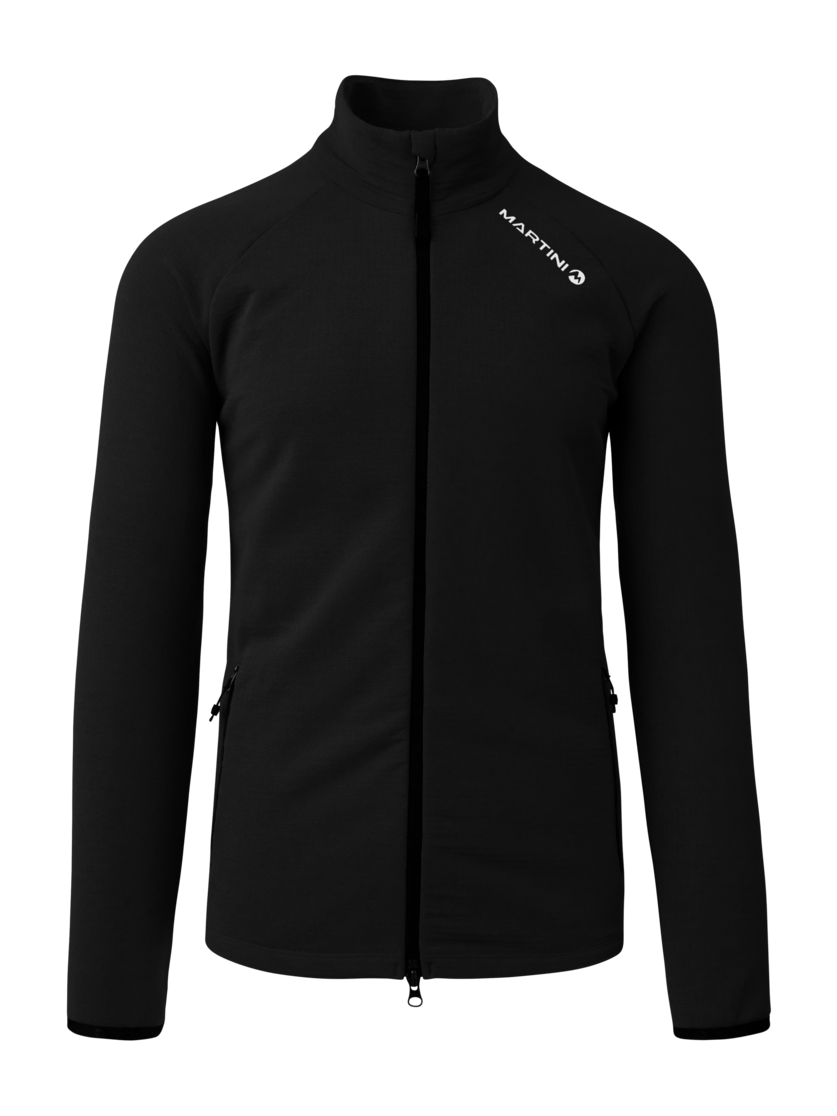Martini Sportswear - Hillclimb Midlayer Jacket M - Midlayers in black - front view - Men