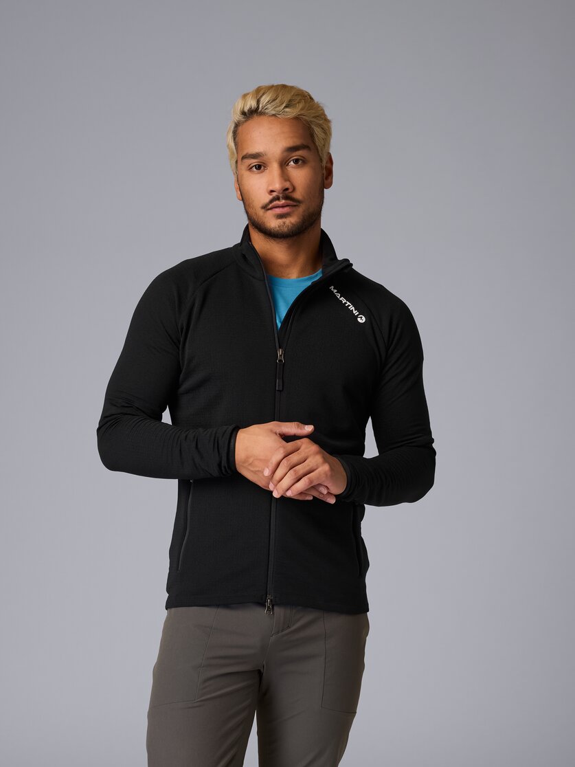 Martini Sportswear - Hillclimb Midlayer Jacket M - Midlayers in black - front view model - Men