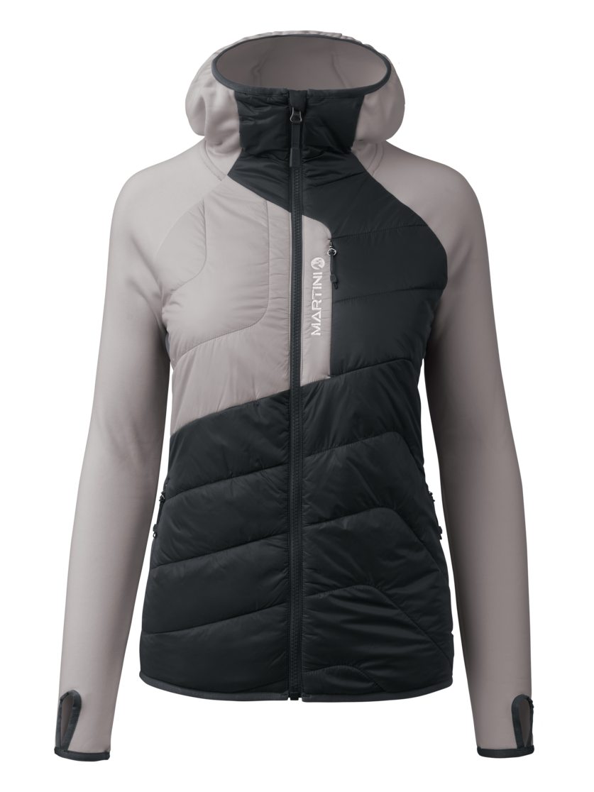 Martini Sportswear - Desire Hybrid Jacket Primaloft®W - Hybridjacken in ash-black - Vorderansicht - Damen