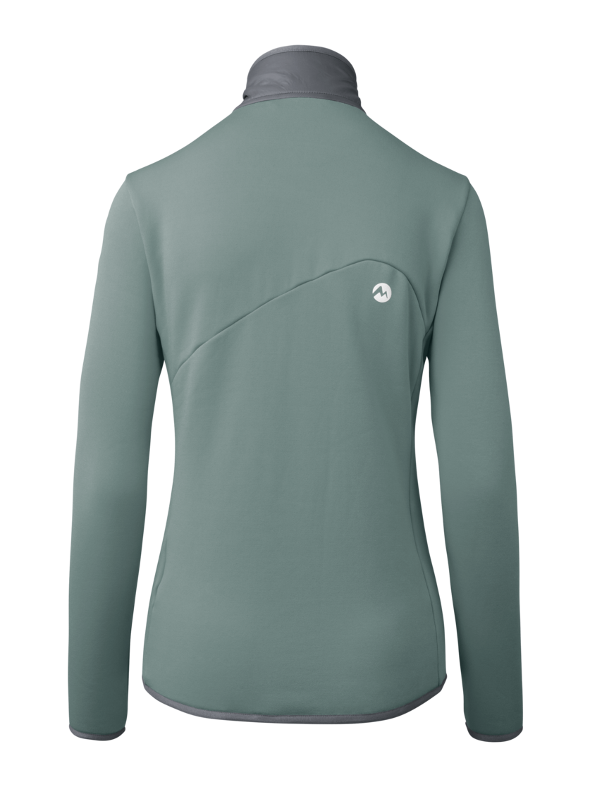 Martini Sportswear - Desire Midlayer Jacket W - Midlayers in misty blue-storm - Rückansicht - Damen