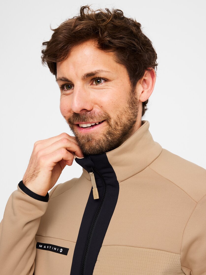 Martini Sportswear - Yalca Midlayer Jacket M - Fleecejacke in desert-black - Detail 6 - Herren