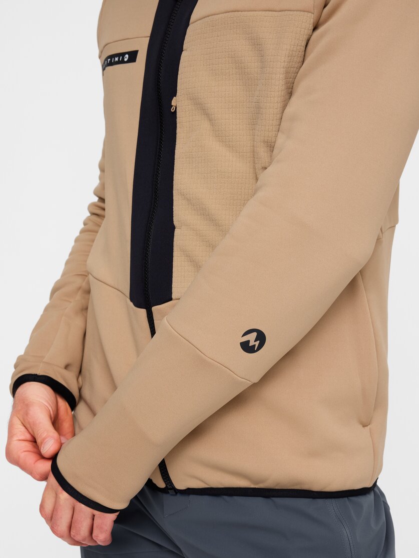 Martini Sportswear - Yalca Midlayer Jacket M - Fleecejacke in desert-black - Detail 7 - Herren