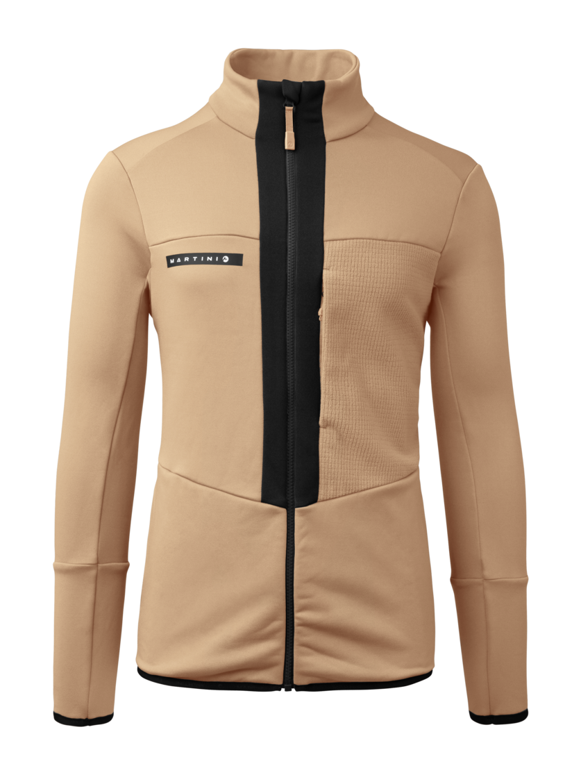 Martini Sportswear - Yalca Midlayer Jacket M - Fleecejacke in desert-black - Vorderansicht - Herren