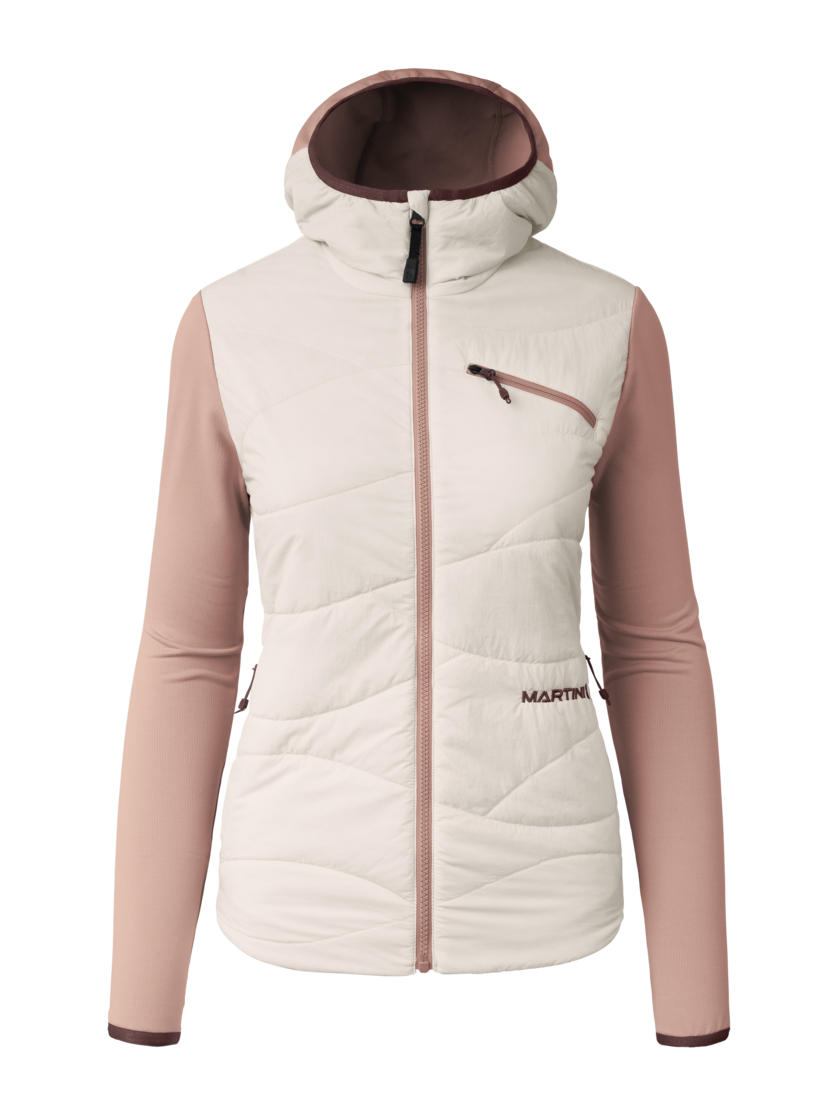Martini Sportswear - Alpmate IN Hybrid Hooded Jacket W - Hybridjacken in off white-terrafina - Vorderansicht - Damen