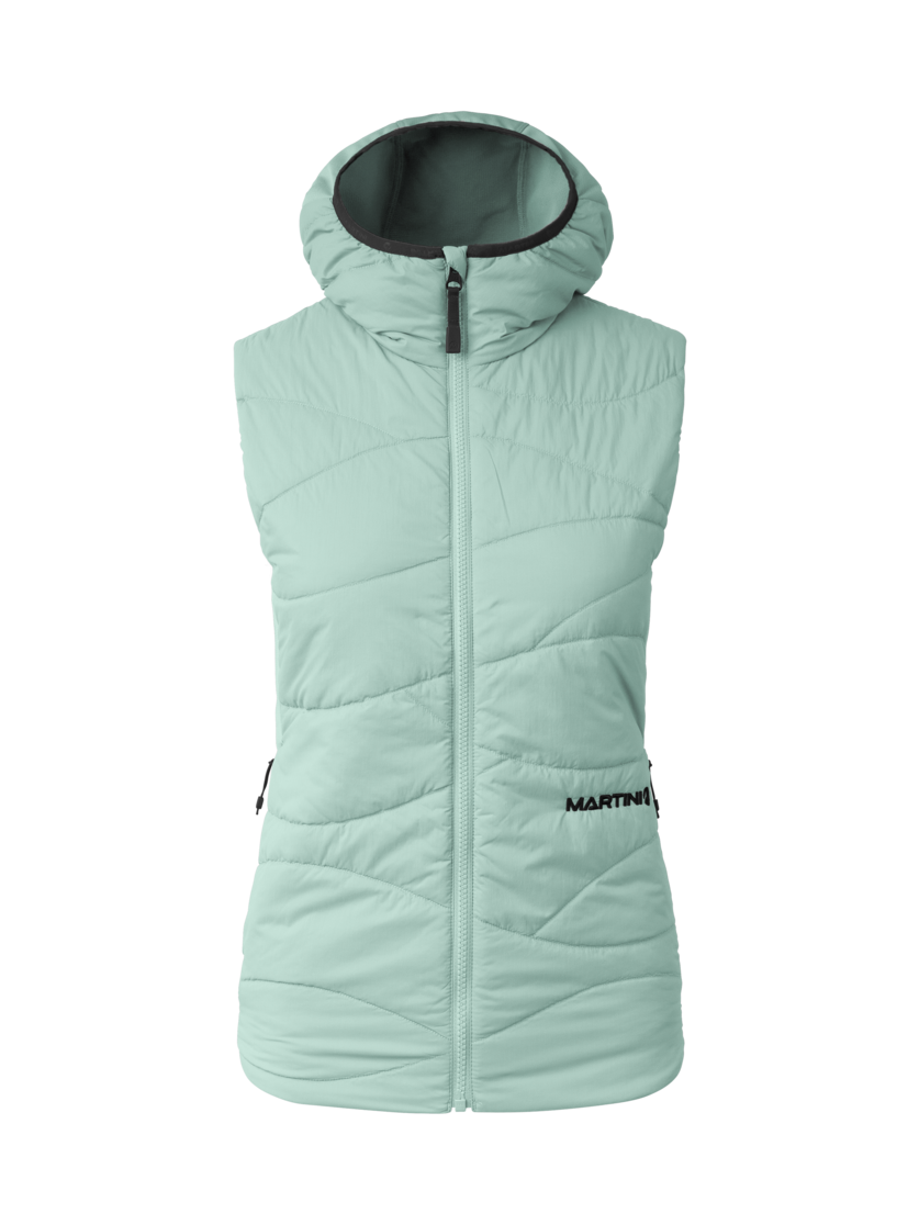 Martini Sportswear - Alpmate IN Hybrid Hooded Vest W - Westen in ibiza blue - Vorderansicht - Damen