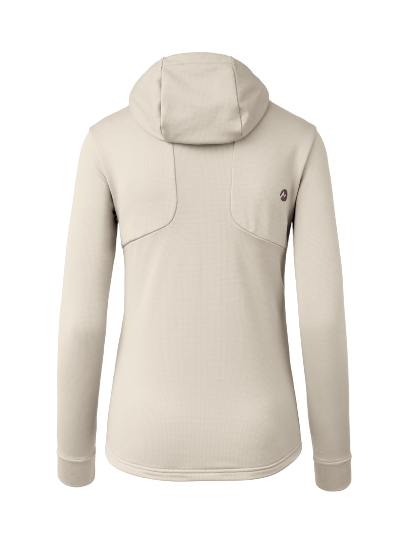 Martini Sportswear - Alpmate ML Hooded Jacket W - Midlayers in off white-clay - Rückansicht - Damen
