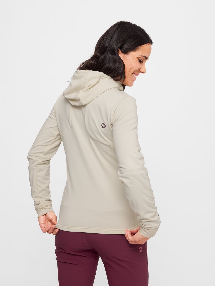 Martini Sportswear - Alpmate ML Hooded Jacket W - Midlayers in black-white - Rückansicht Model - Damen