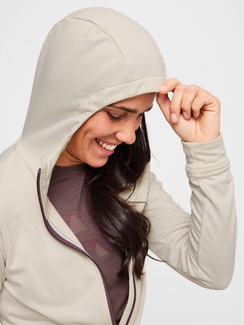 Martini Sportswear - Alpmate ML Hooded Jacket W - Midlayers in black-white - Detail 4 - Damen
