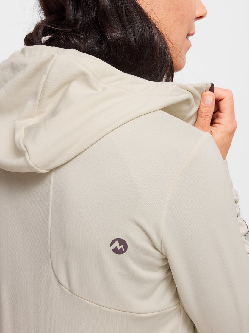 Martini Sportswear - Alpmate ML Hooded Jacket W - Midlayers in black-white - Detail 5 - Damen