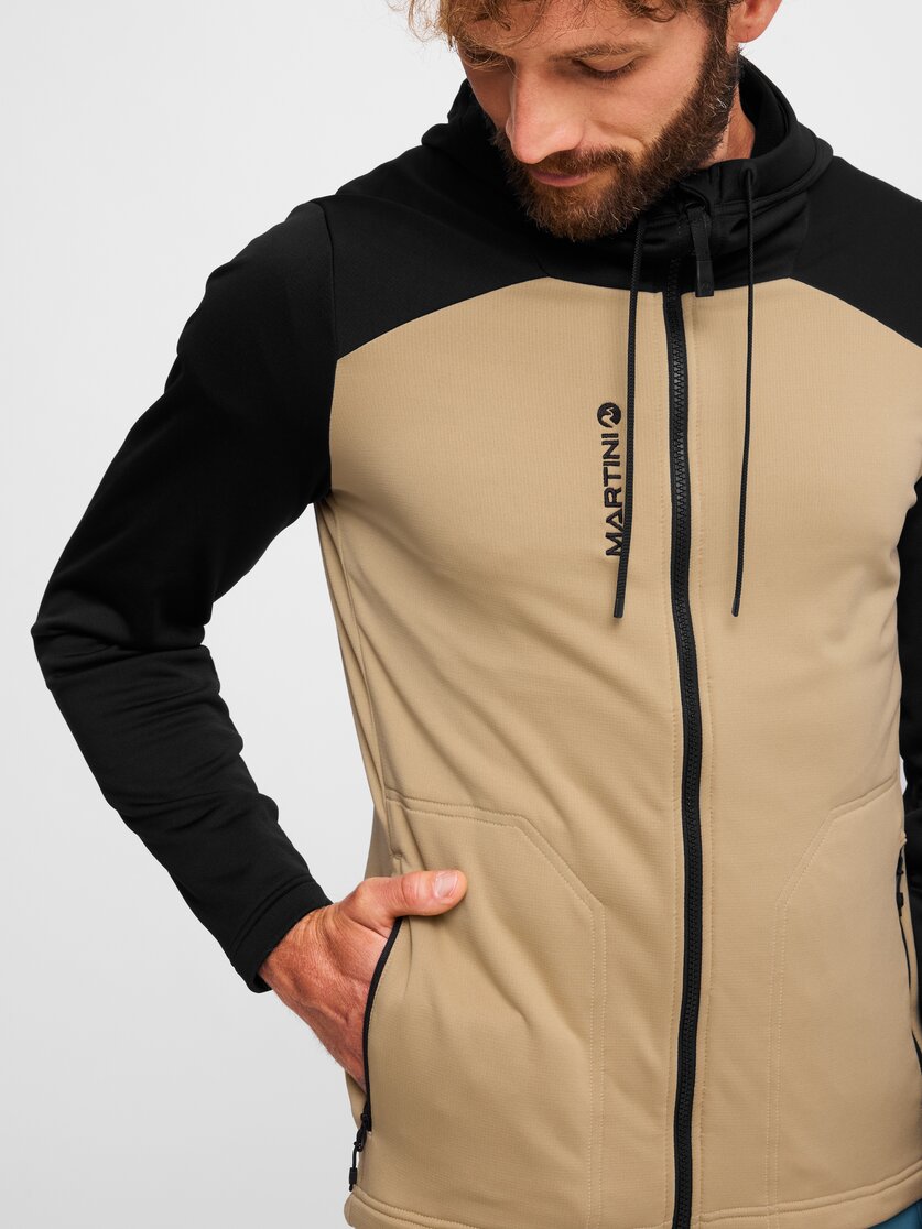 Martini Sportswear - Alpmate ML Hooded Jacket M  - Midlayers in true navy-black - Detail 3 - Herren
