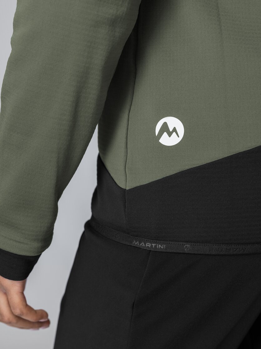 Martini Sportswear - Argon Midlayer Jacket W - Pile in mosstone-black - Dettaglio 1 - Donna