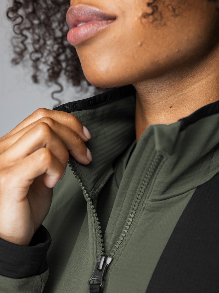 Martini Sportswear - Argon Midlayer Jacket W - Pile in mosstone-black - Dettaglio 5 - Donna