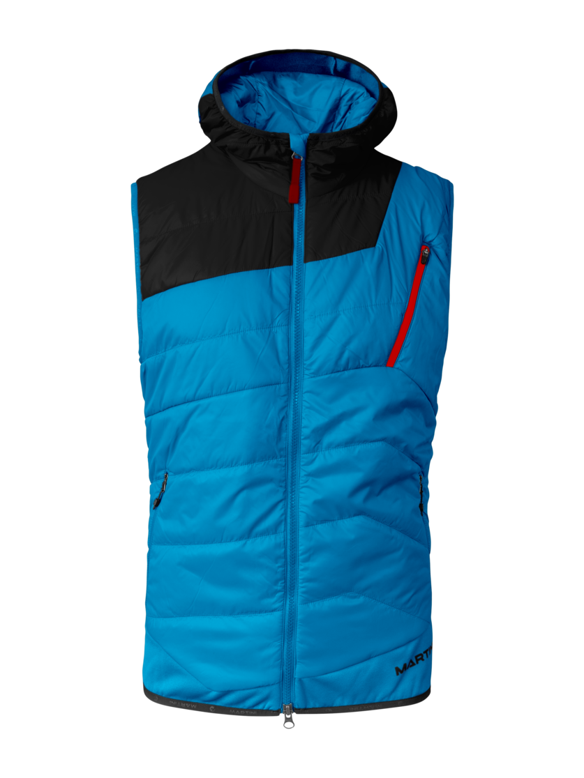 Martini Sportswear - Firstline Hybrid Vest Primaloft® M - Outdoor vests in imperial-black - front view - Men