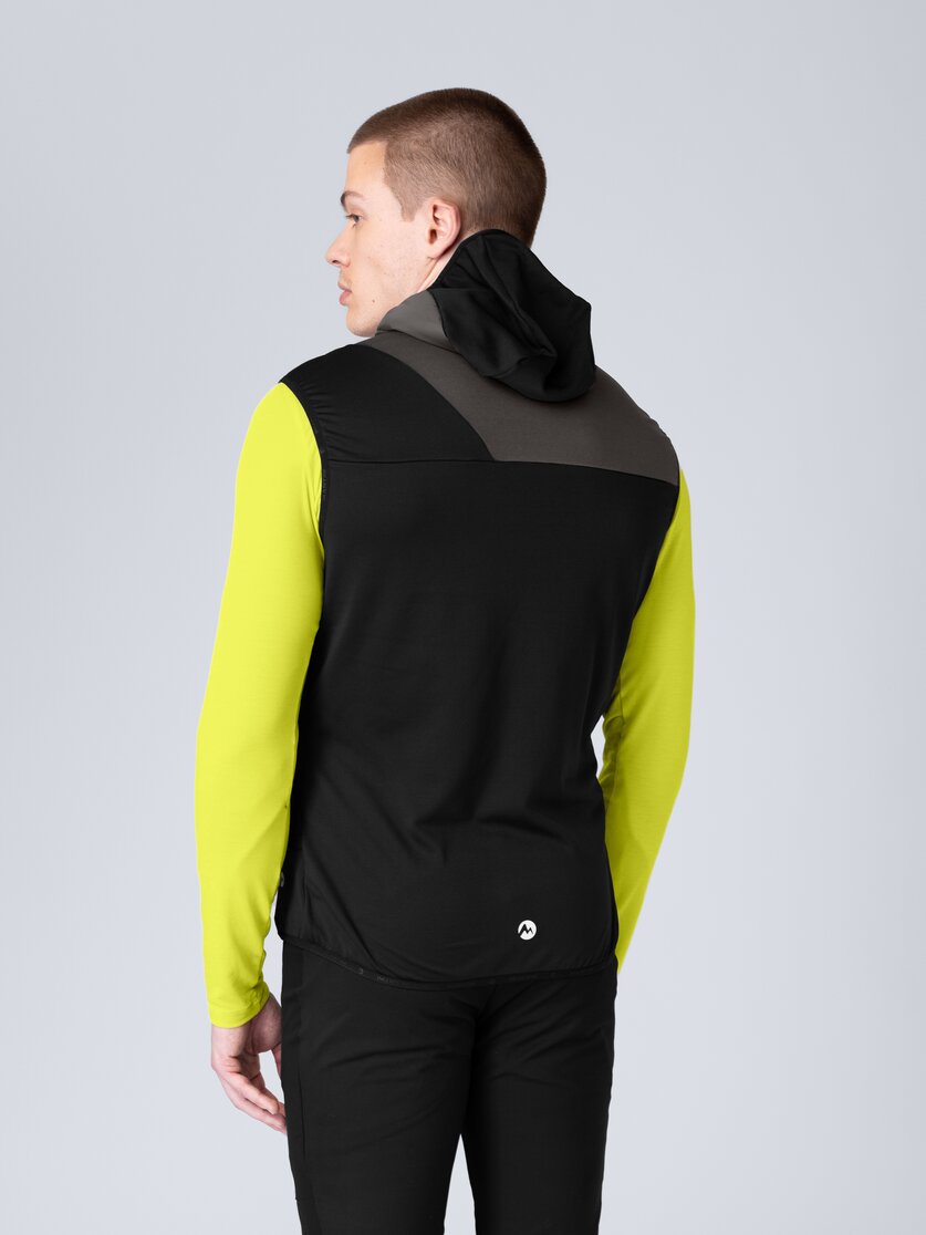 Martini Sportswear - Firstline Hybrid Vest Primaloft® M - Outdoor vests in seaport-lava - rear view model - Men