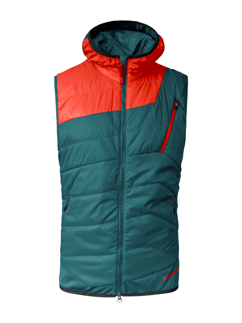 Martini Sportswear - Firstline Hybrid Vest Primaloft® M - Westen in seaport-lava - Vorderansicht - Herren