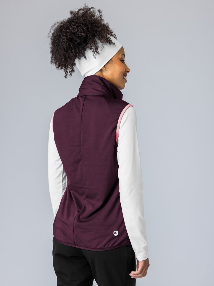 Martini Sportswear - Argon Hybrid Vest G-LOFT® W - Westen in mosstone-black - Vorderansicht Model - Damen